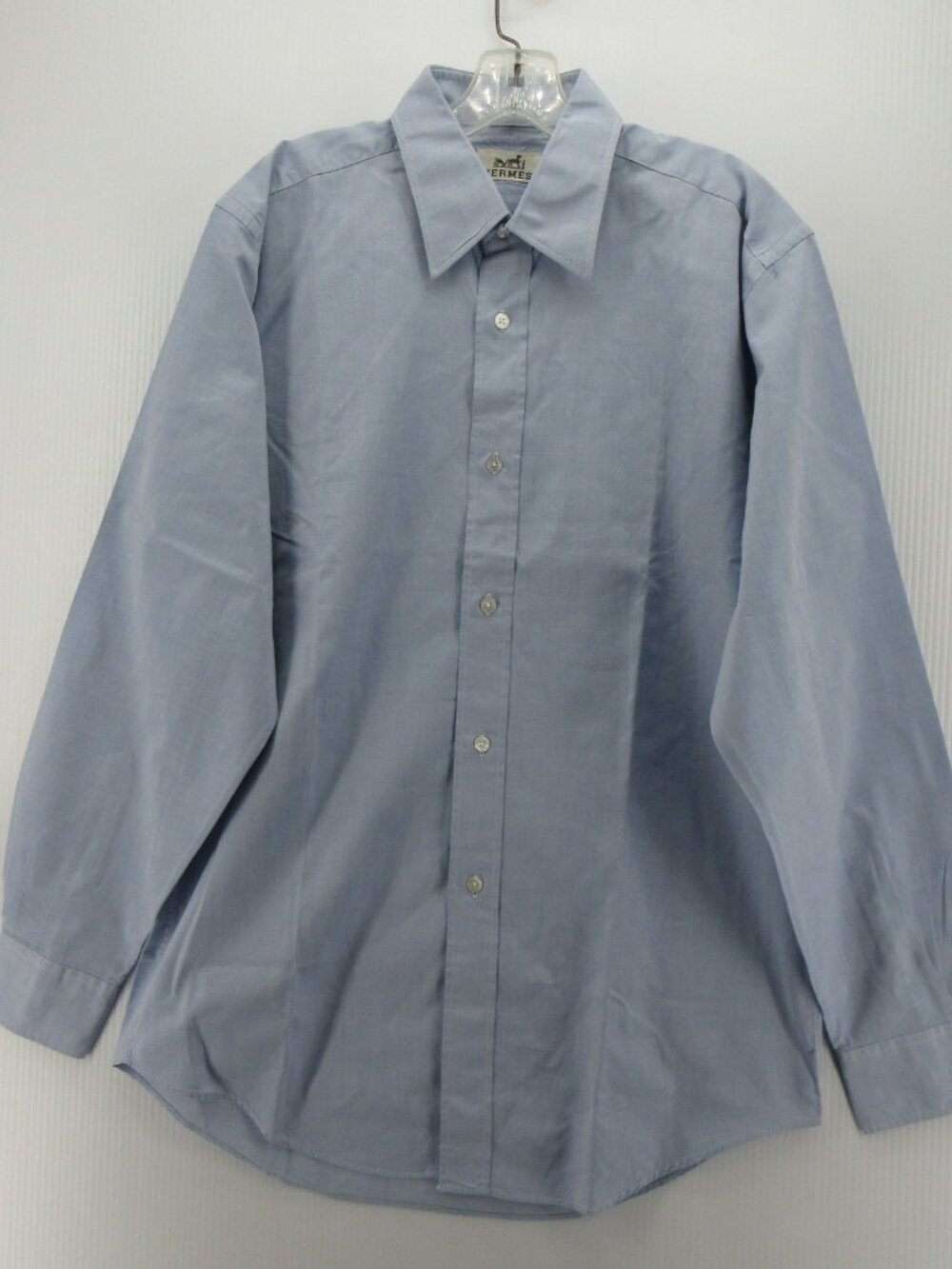 Hermes Shirt 15 3/4 Button Down Dress Shirt Quiet Luxury Woven Medium
